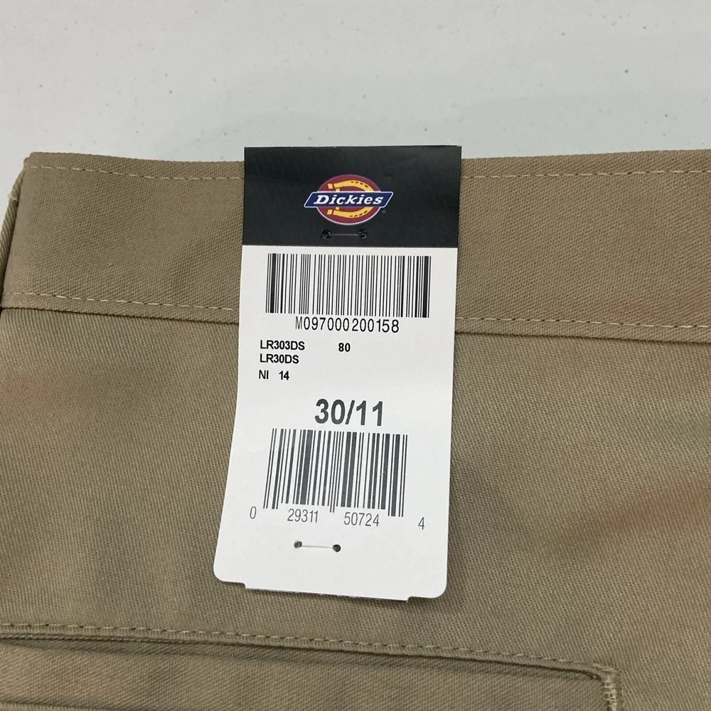 Dickies Mens Shorts 30 Beige LR303DS Workwear Utility Khaki 11 Inseam